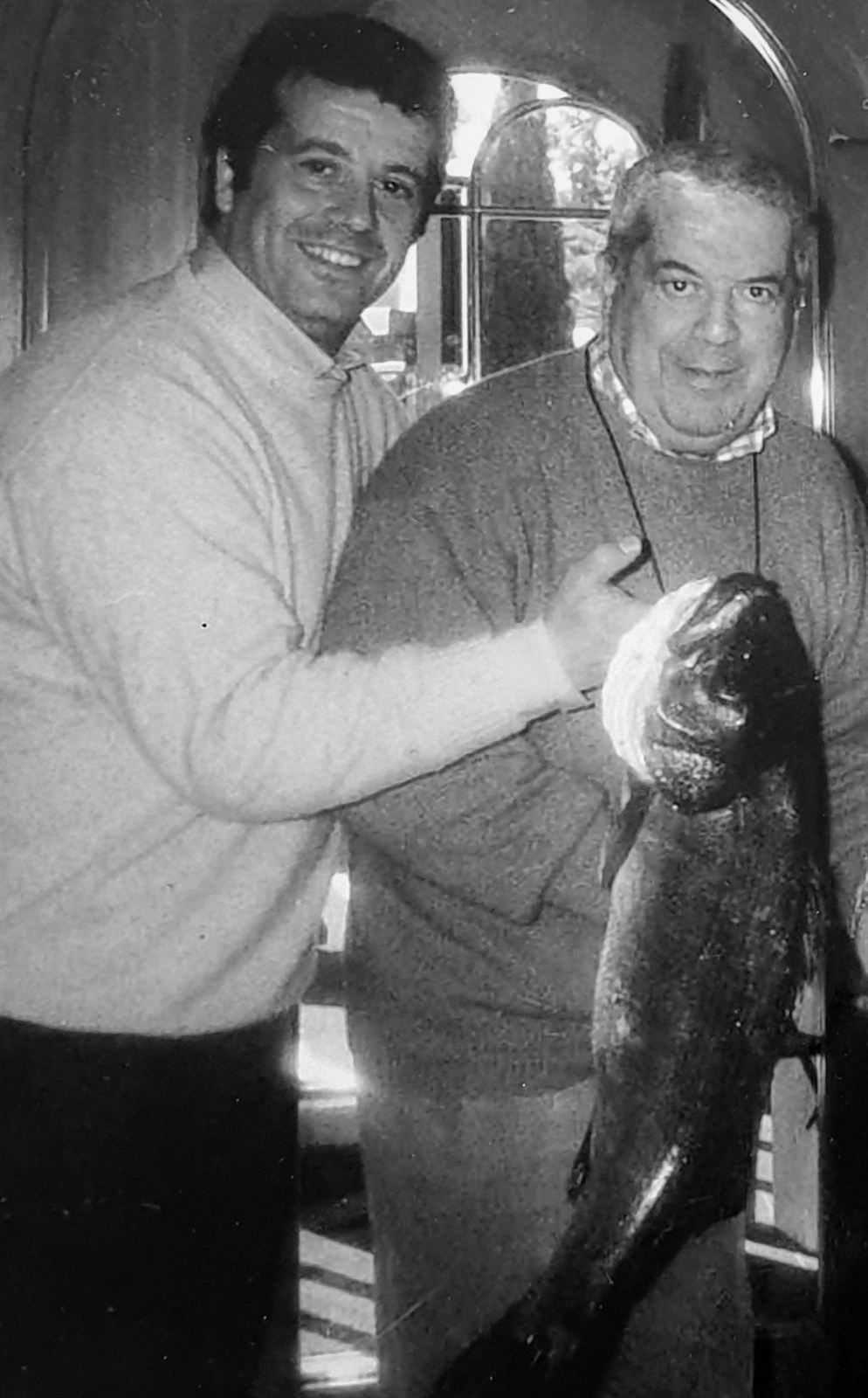 Fotografia storica di Gastone e Marcella Ottavi nel loro ristorante di Grottaferrata